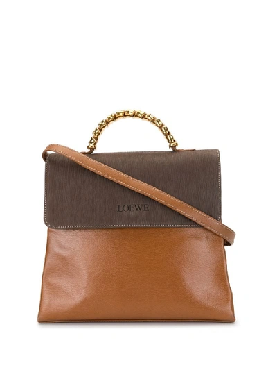 Loewe bicolor logo embossed 2way bag clearance