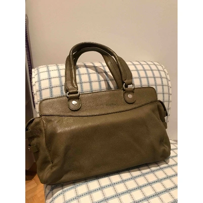 Pre-owned Cacharel Leather Handbag In Khaki