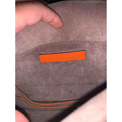 Pre-owned Jw Anderson Pierce Leather Handbag In Orange