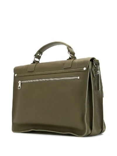 Shop Proenza Schouler Ps1 Large Bag In Jade Olive Green