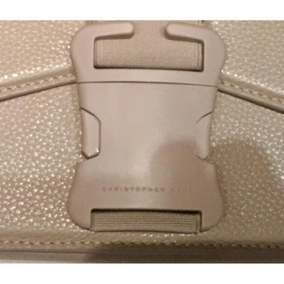Pre-owned Christopher Kane Leather Handbag In Khaki