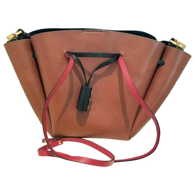 Pre-owned Valentino Garavani Brown Leather Handbag