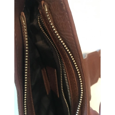 Pre-owned Burberry Clutch Bag In Brown