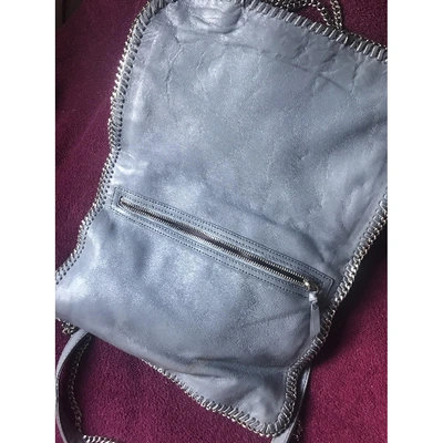 Pre-owned Dkny Leather Crossbody Bag In Grey