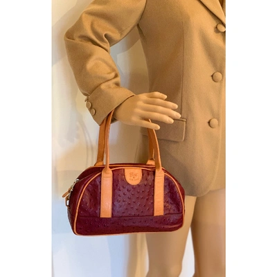 Pre-owned Il Bisonte Burgundy Leather Handbag