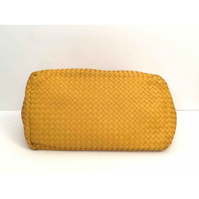 Pre-owned Bottega Veneta Fourre-tout  Leather Tote In Yellow
