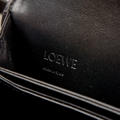 Pre-owned Loewe Barcelona Leather Handbag In Black