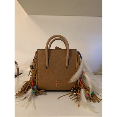 Pre-owned Christian Louboutin Paloma Camel Leather Handbag