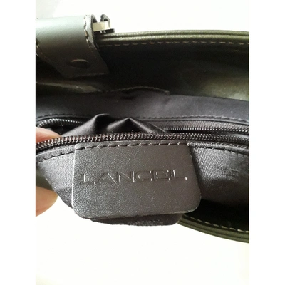Pre-owned Lancel Leather Handbag In Khaki