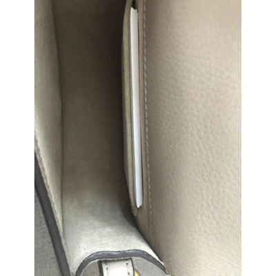 Pre-owned Chloé Bracelet Nile Leather Handbag In Grey