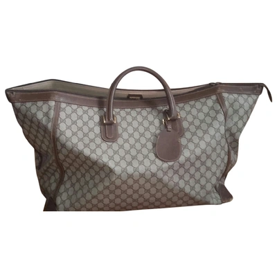 Pre-owned Gucci Cloth Travel Bag In Pattern