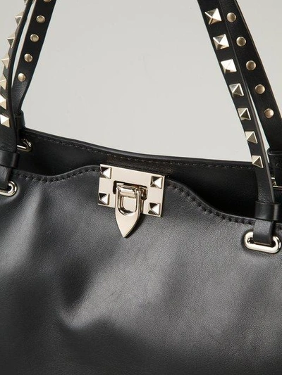 Shop Valentino Garavani 'rockstud' Trapeze Tote