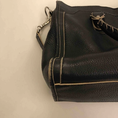 Pre-owned Balenciaga City Navy Leather Handbag