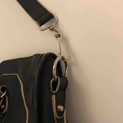 Pre-owned Balenciaga City Navy Leather Handbag