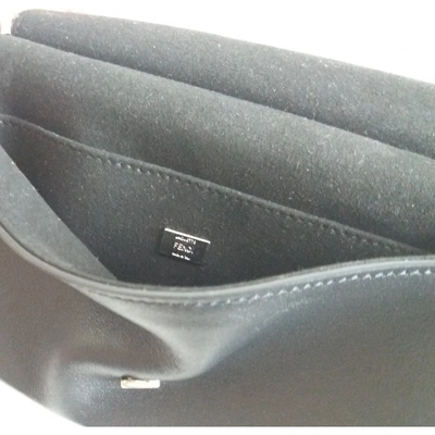 Pre-owned Fendi Baguette Leather Crossbody Bag In Multicolour