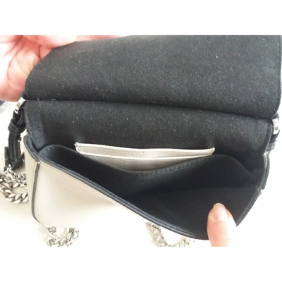 Pre-owned Fendi Baguette Leather Crossbody Bag In Multicolour