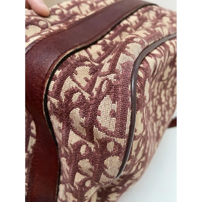 Pre-owned Dior Burgundy Cloth Handbag