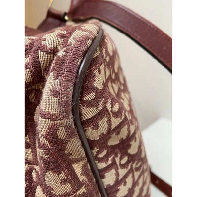 Pre-owned Dior Burgundy Cloth Handbag