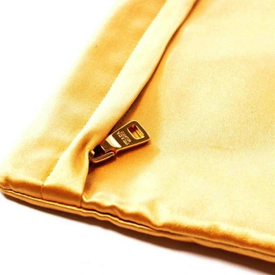 Pre-owned Prada Cloth Clutch Bag In Yellow
