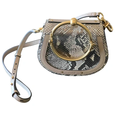 Pre-owned Chloé Bracelet Nile Metallic Python Handbag