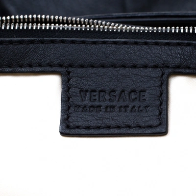 Pre-owned Versace Black Leather Handbag