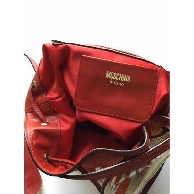 Pre-owned Moschino Cloth Handbag In Red