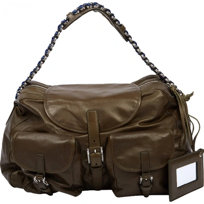 Pre-owned Balenciaga Khaki Leather Handbag