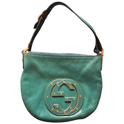 Pre-owned Gucci Green Leather Handbag
