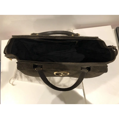 Pre-owned Gucci 1973 Brown Suede Handbag