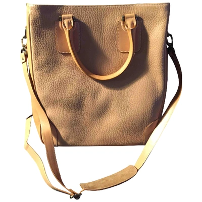 Pre-owned Ferragamo Leather Crossbody Bag In Camel