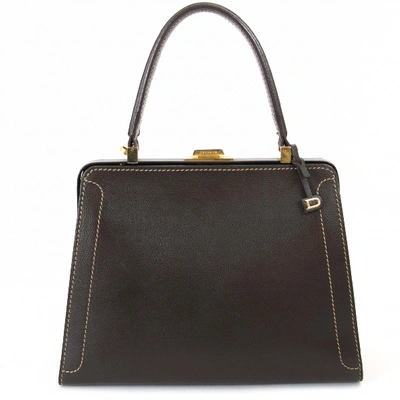 Pre-owned Delvaux Black Leather Handbag
