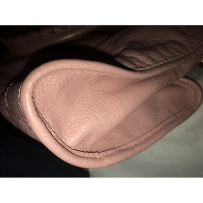 Pre-owned Balenciaga Part Time Pink Leather Handbag