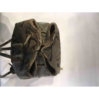 Pre-owned Moschino Leather Backpack In Other