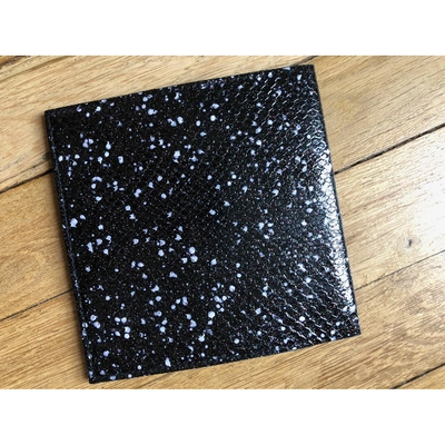 Pre-owned Saint Laurent Glitter Clutch Bag In Black