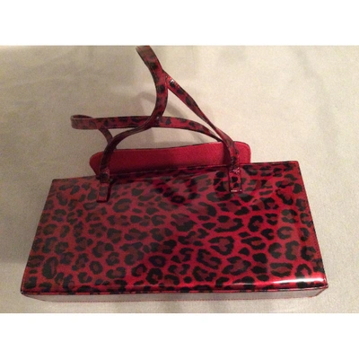 Pre-owned Stuart Weitzman Patent Leather Handbag In Red