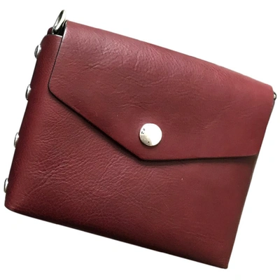 Pre-owned Rag & Bone Burgundy Leather Handbag