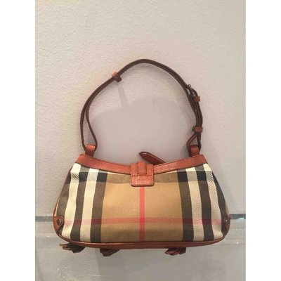 Pre-owned Burberry Cloth Handbag In Multicolour