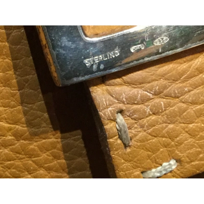 Pre-owned Fendi Baguette Camel Leather Handbag