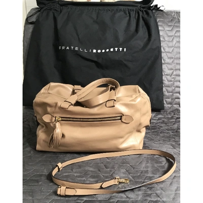Pre-owned Fratelli Rossetti Beige Leather Handbag