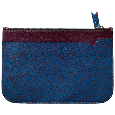 Pre-owned Kenzo Blue Leather Clutch Bag