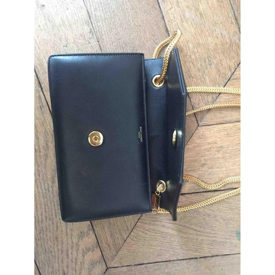 Pre-owned Saint Laurent Betty Leather Handbag In Black