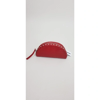 Pre-owned House Of Holland Red Leather Clutch Bag