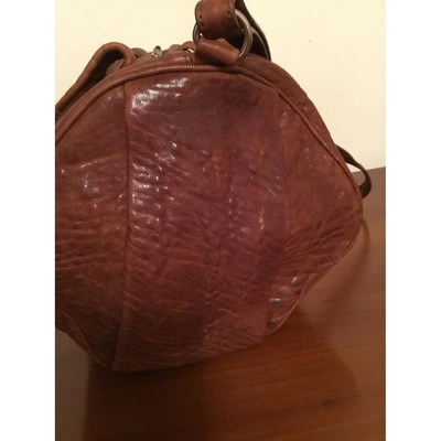 Pre-owned Alexander Wang Rocco Leather Handbag In Brown