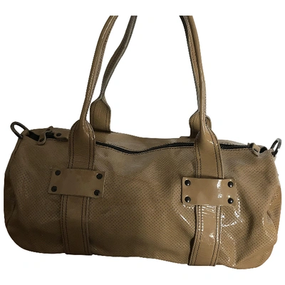 Pre-owned Stephane Verdino Camel Patent Leather Handbag