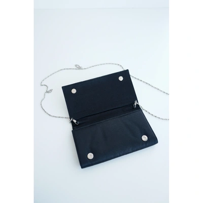 Pre-owned Dolce & Gabbana Silk Clutch Bag In Black