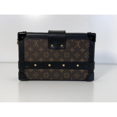 Pre-owned Louis Vuitton Petit Malle Brown Cloth Clutch Bag