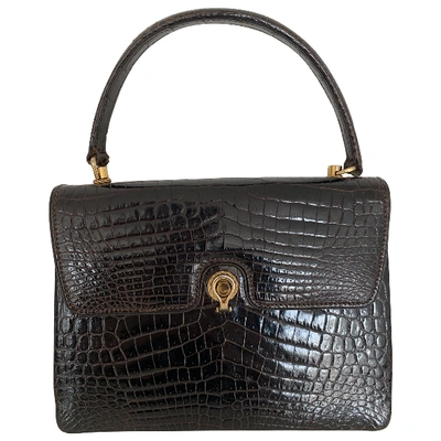 Pre-owned Gucci Brown Crocodile Handbag