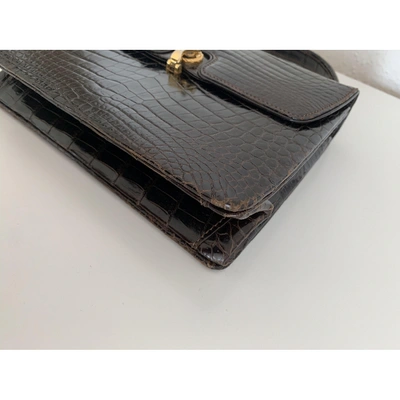 Pre-owned Gucci Brown Crocodile Handbag