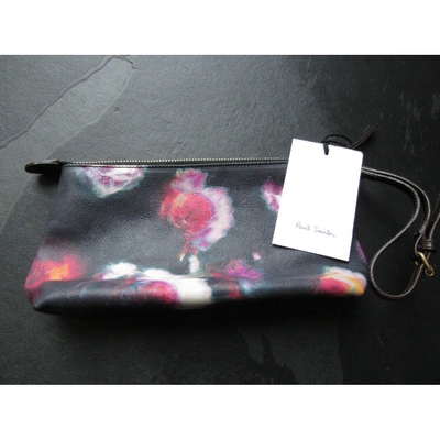 Pre-owned Paul Smith Leather Clutch Bag In Multicolour