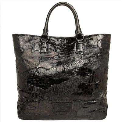 Pre-owned Valentino Garavani Black Crocodile Handbag